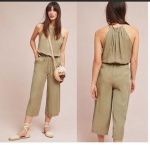 Anthro green romper